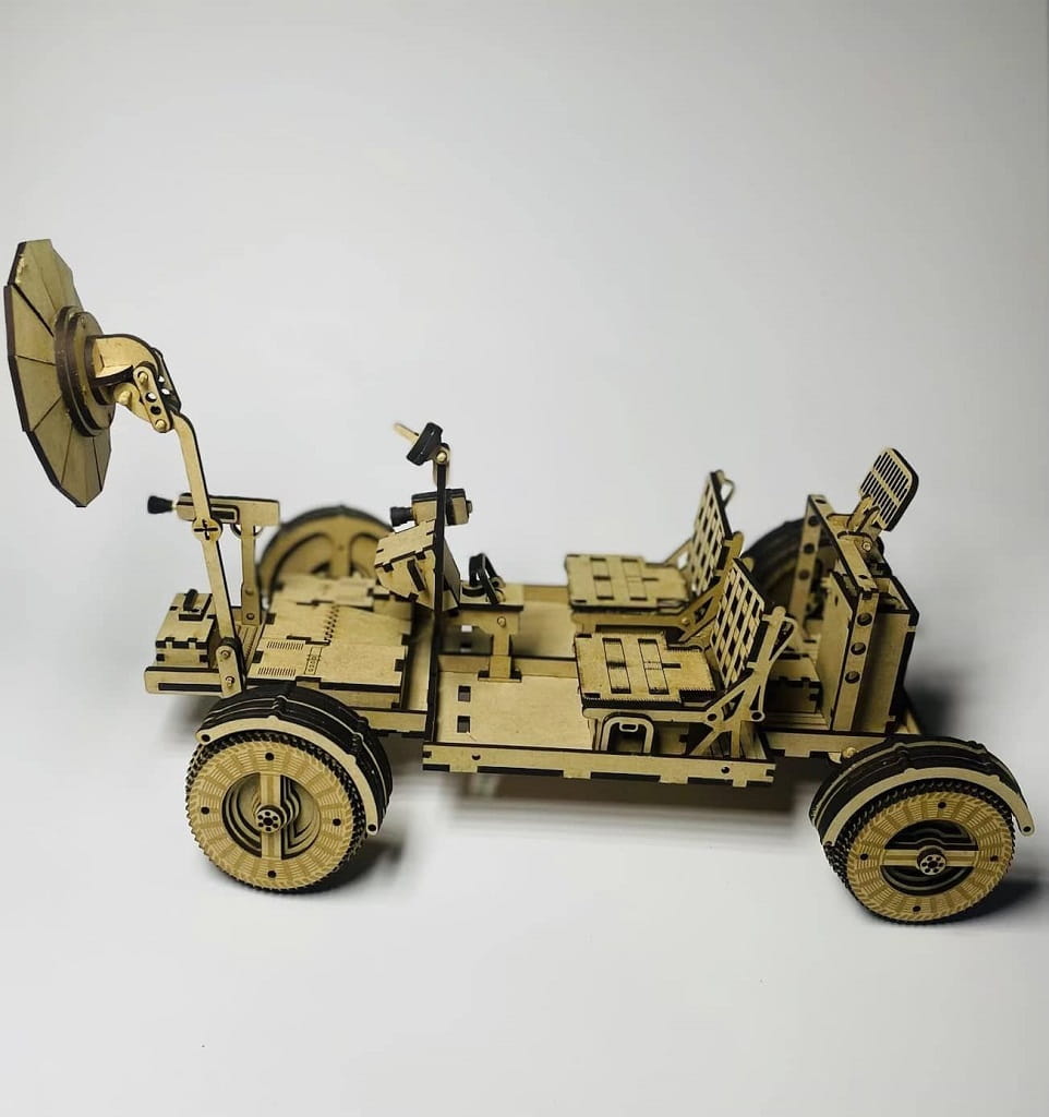 Laser Cut Lunar Roving Vehicle 3D Puzzle