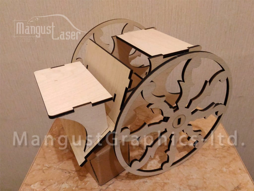 Laser Cut Carriage 3D Puzzle Wood Model