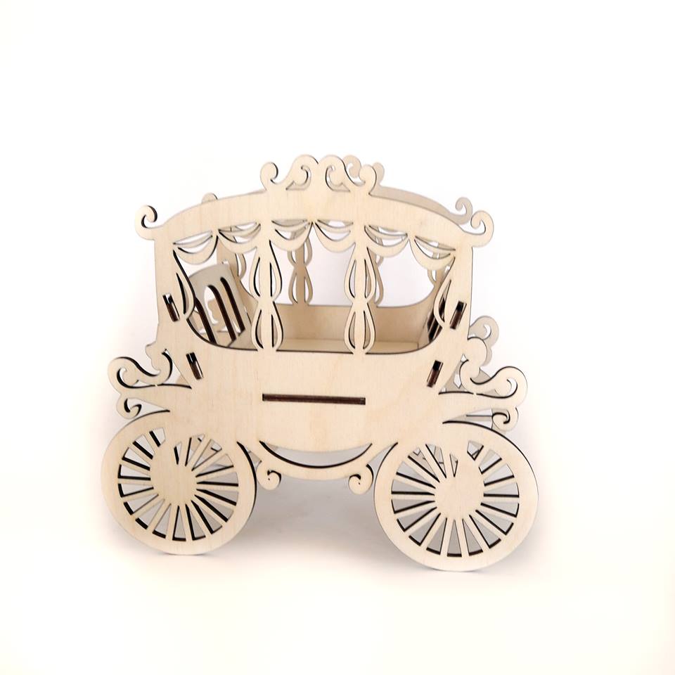 Laser Cut Curtain Wedding Carriage