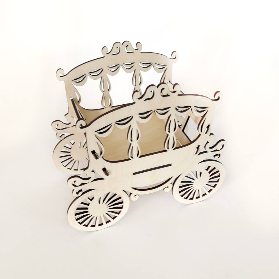 Laser Cut Curtain Wedding Carriage