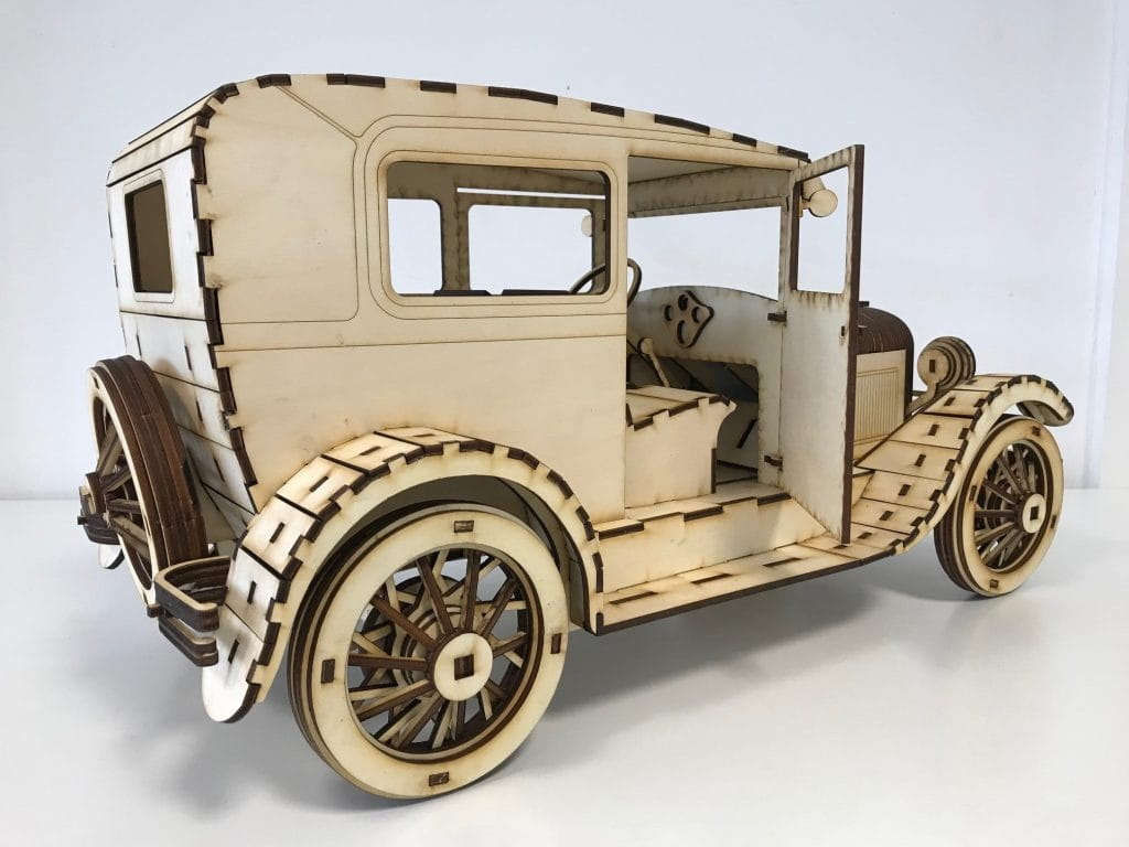 Laser Cut Ford A Model 1927 3D Puzzle Wood Model