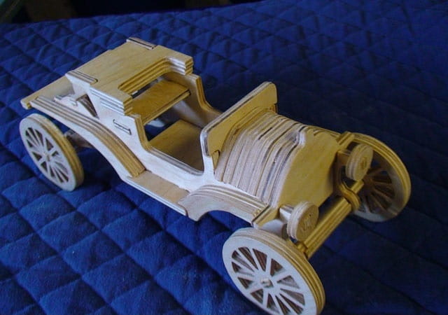 Laser Cut Ford T 3D Puzzle Toy Car