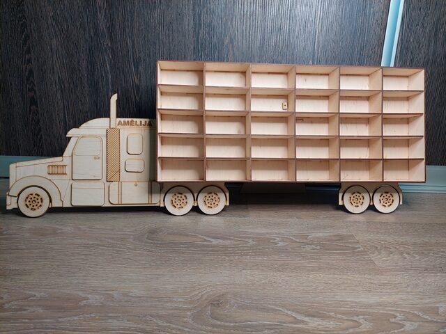 Laser Cut Hot Wheels Truck Shelf