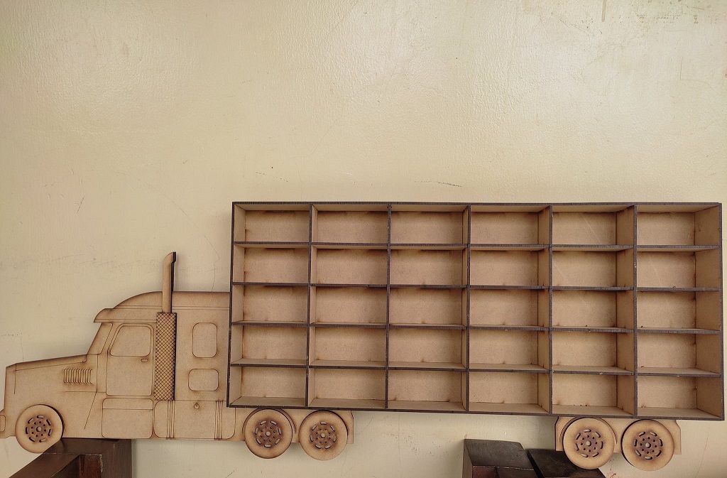 Laser Cut Hot Wheels Truck Shelf