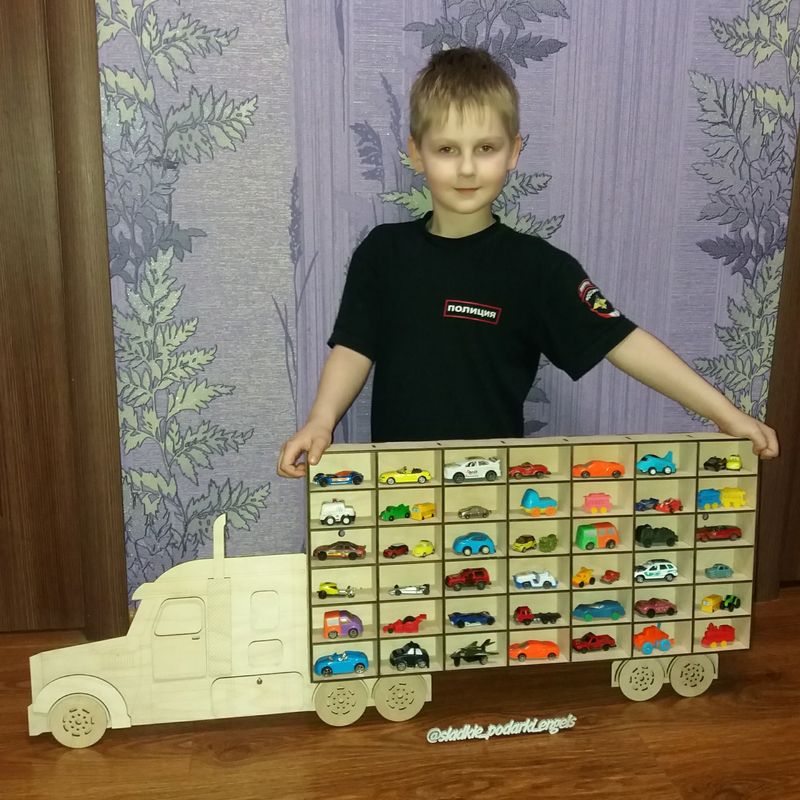 Laser Cut Hot Wheels Truck Shelf