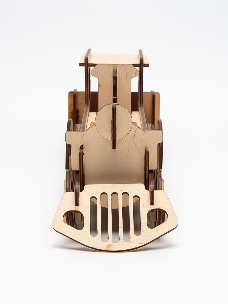 Laser Cut Locomotive 3D Wooden Construction Kit