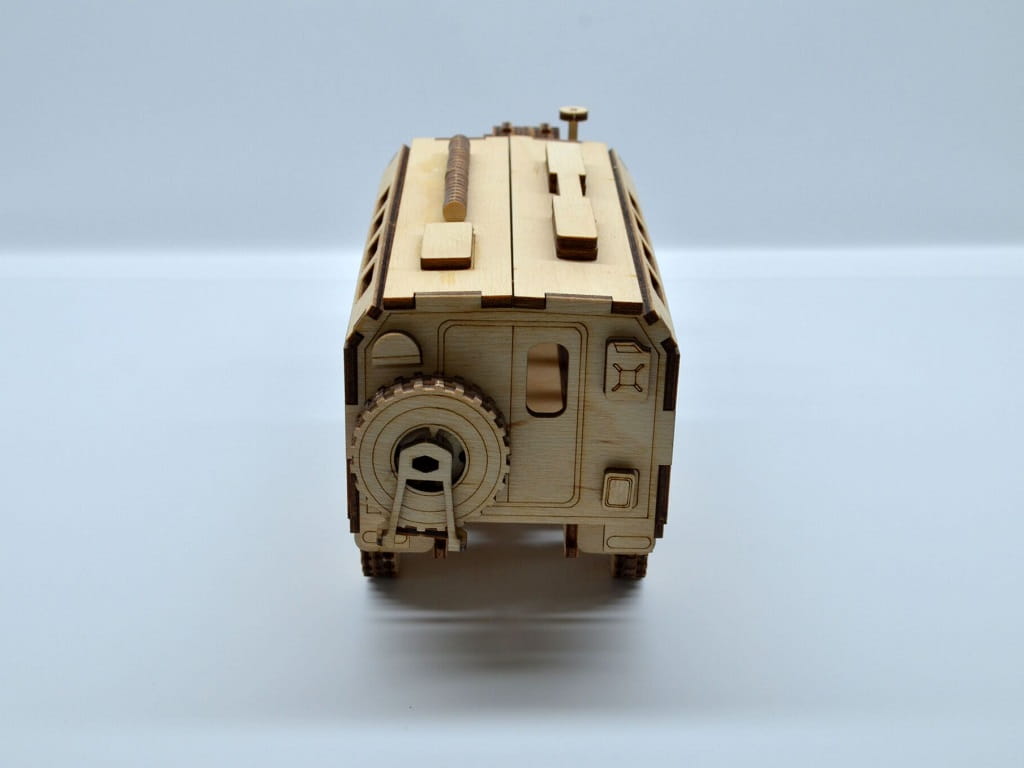 Laser Cut Russian Army Vehicle Ural 4320 3D Puzzle Wood Model