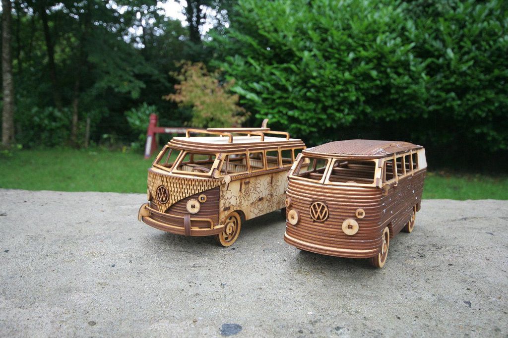 Laser Cut Volkswagen Camper Van 3D Puzzle