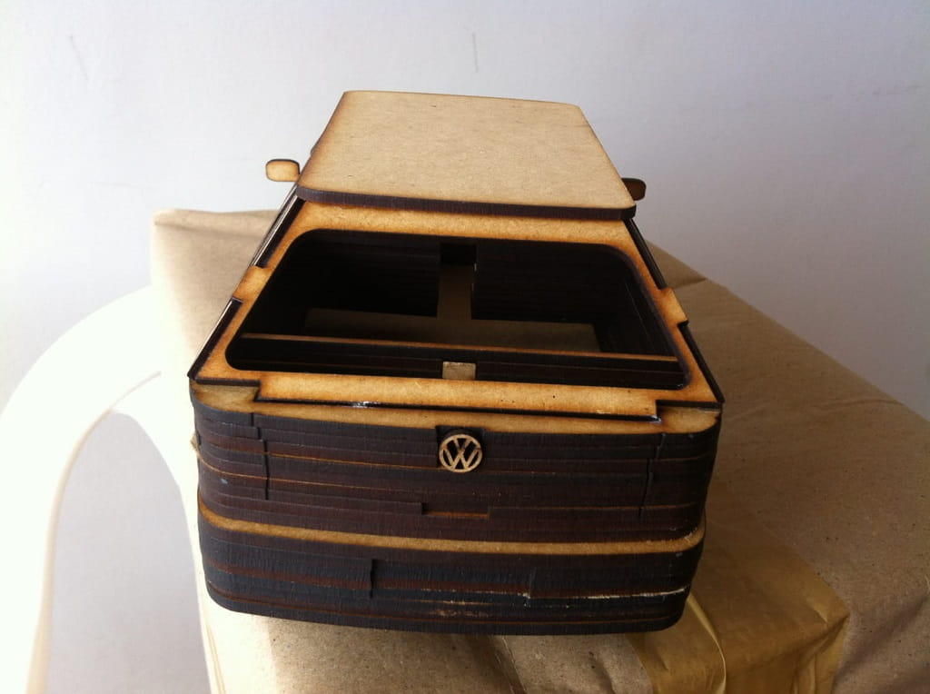 Laser Cut Volkswagen Gol G3 Car 3D Puzzle Kit