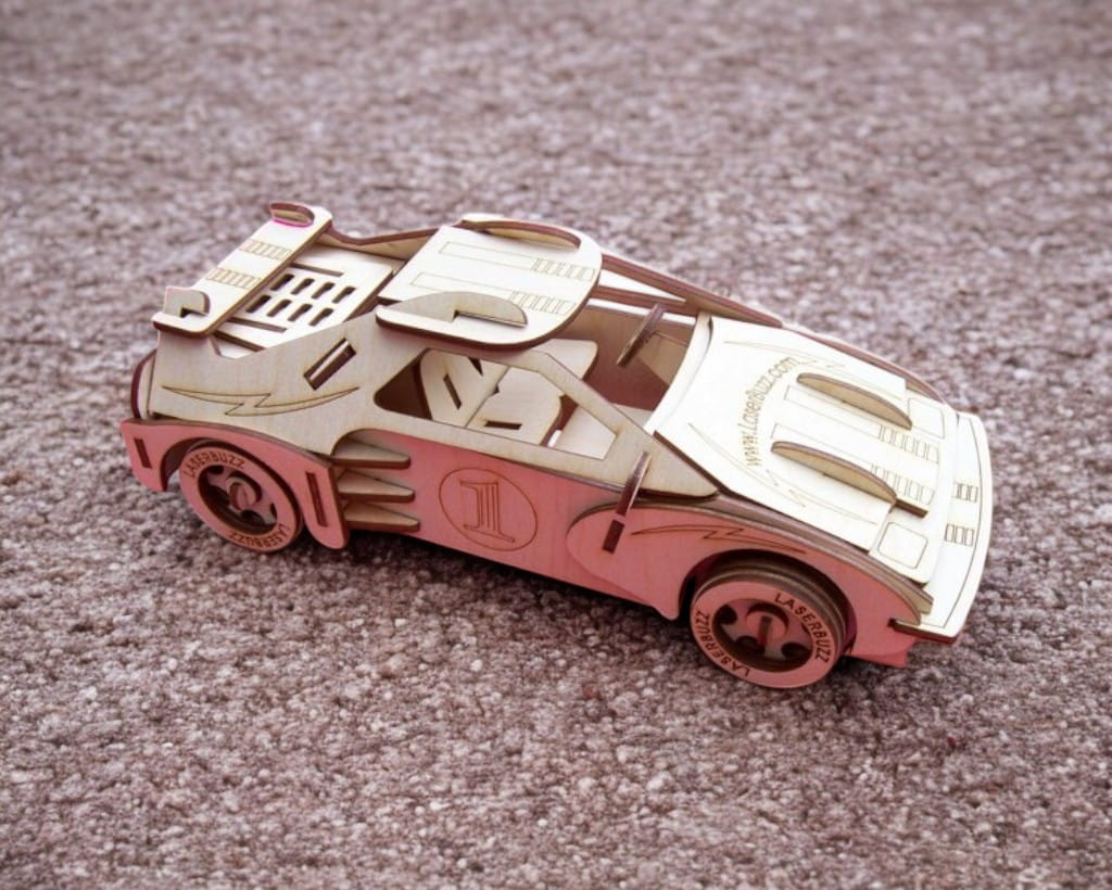 Laser Cut Car 1 Sports Car 3D Puzzle