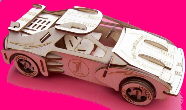 Laser Cut Car 1 Sports Car 3D Puzzle
