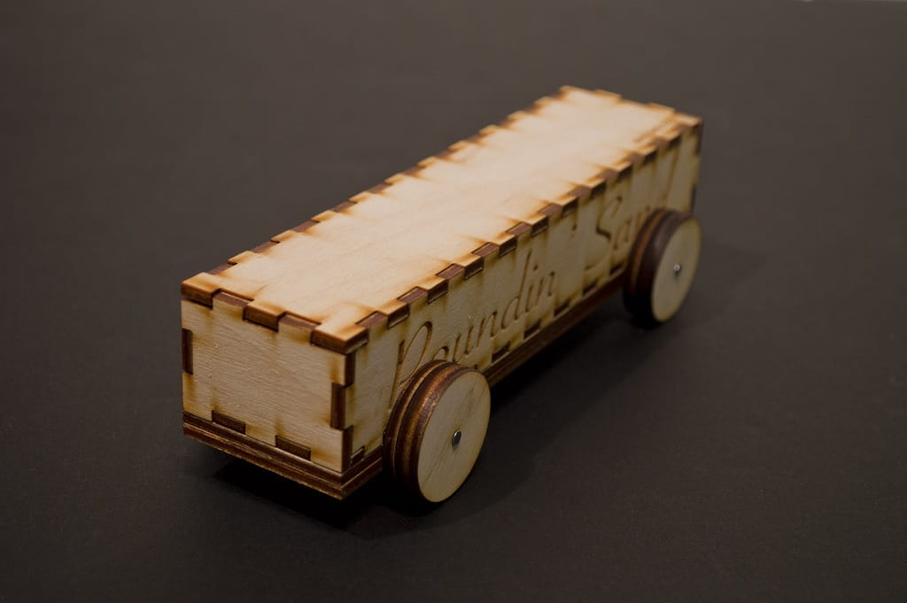 Laser Cut Derby Car 3D Wood Model
