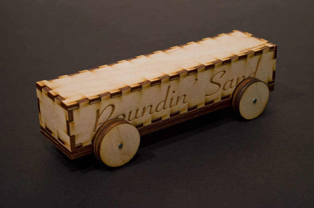 Laser Cut Derby Car 3D Wood Model