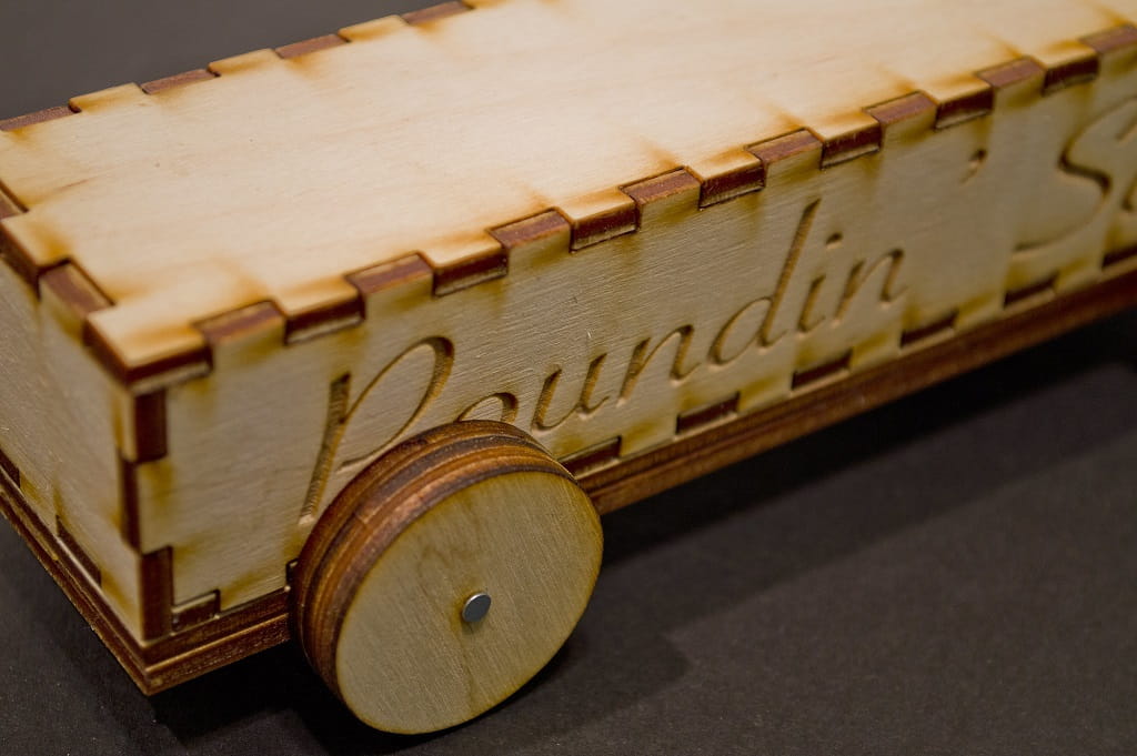 Laser Cut Derby Car 3D Wood Model