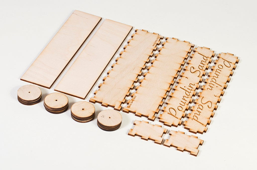Laser Cut Derby Car 3D Wood Model