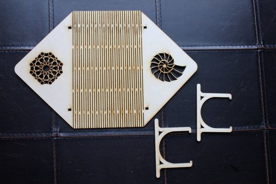 Laser Cut Decorative Wooden Napkin Holder