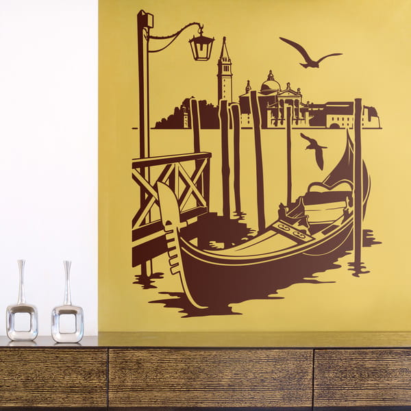 Laser Cut Gondola In Venice Italy Wall Art
