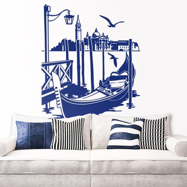Laser Cut Gondola In Venice Italy Wall Art