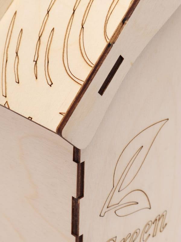 Laser Cut Green and Black Tea Bag Dispenser