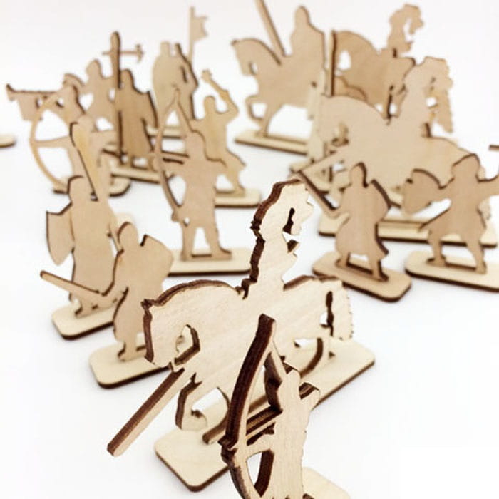 Laser Cut Toy Army Soldiers Playset