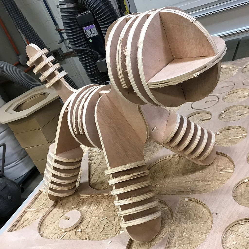 Laser Cut Wooden Doris Puppy Chair