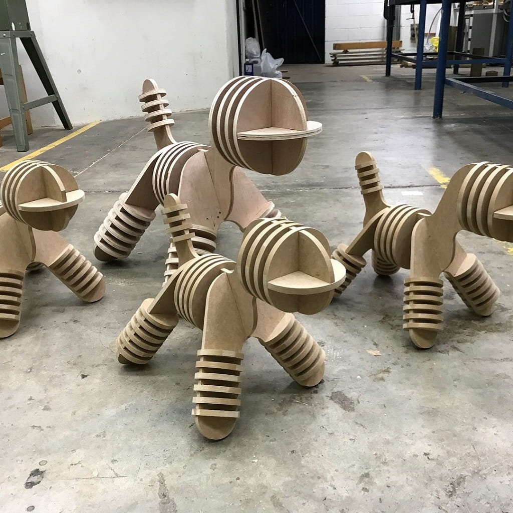 Laser Cut Wooden Doris Puppy Chair