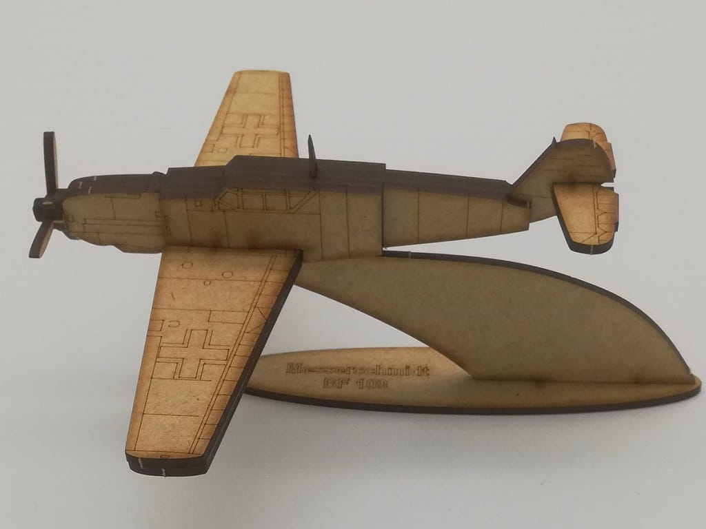 Laser Cut Yakovlev Yak 9 Fighter Aircraft 3D Wood Puzzle