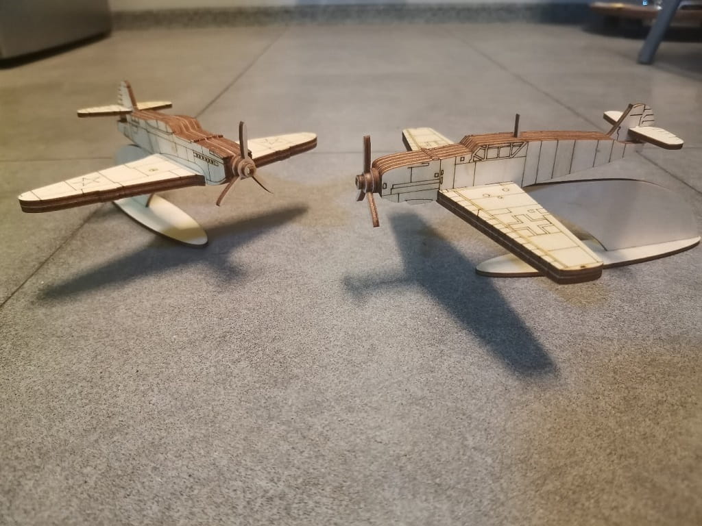Laser Cut Yakovlev Yak 9 Fighter Aircraft 3D Wood Puzzle