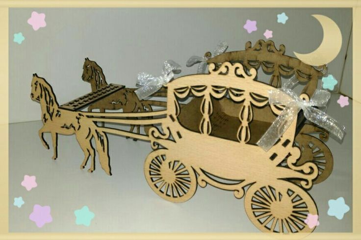 Laser Cut Royal Horse Carriage Horse Cart
