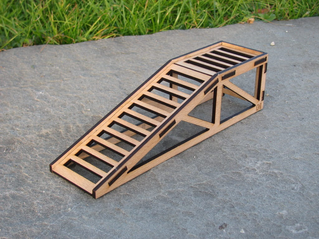 Laser Cut RC Car Model Ramp