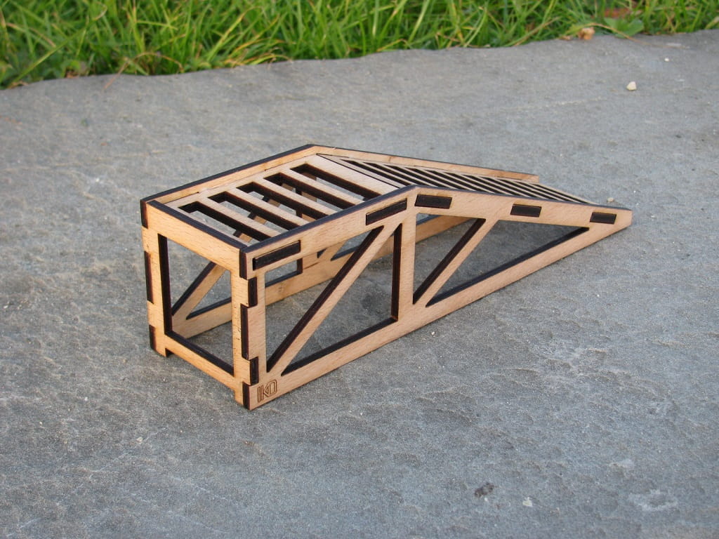 Laser Cut RC Car Model Ramp