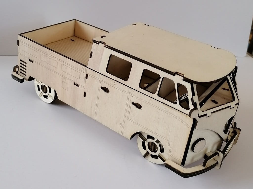 Laser Cut VW Kombi Van 3D Puzzle