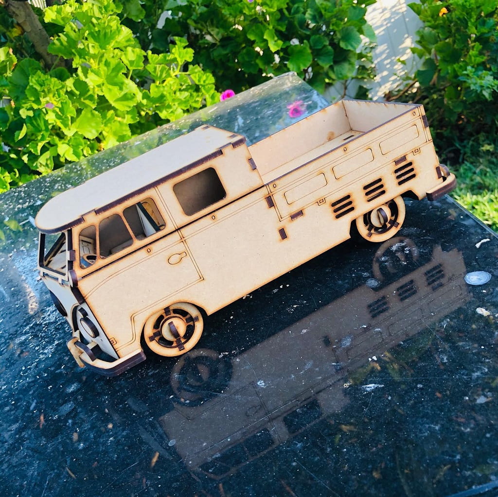 Laser Cut VW Kombi Van 3D Puzzle