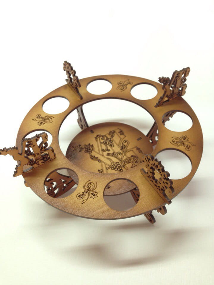 Laser Cut XB Decorative Easter Egg Holder Stand