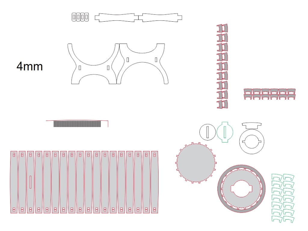 Laser Cut Barrel Shaped Piggy Bank