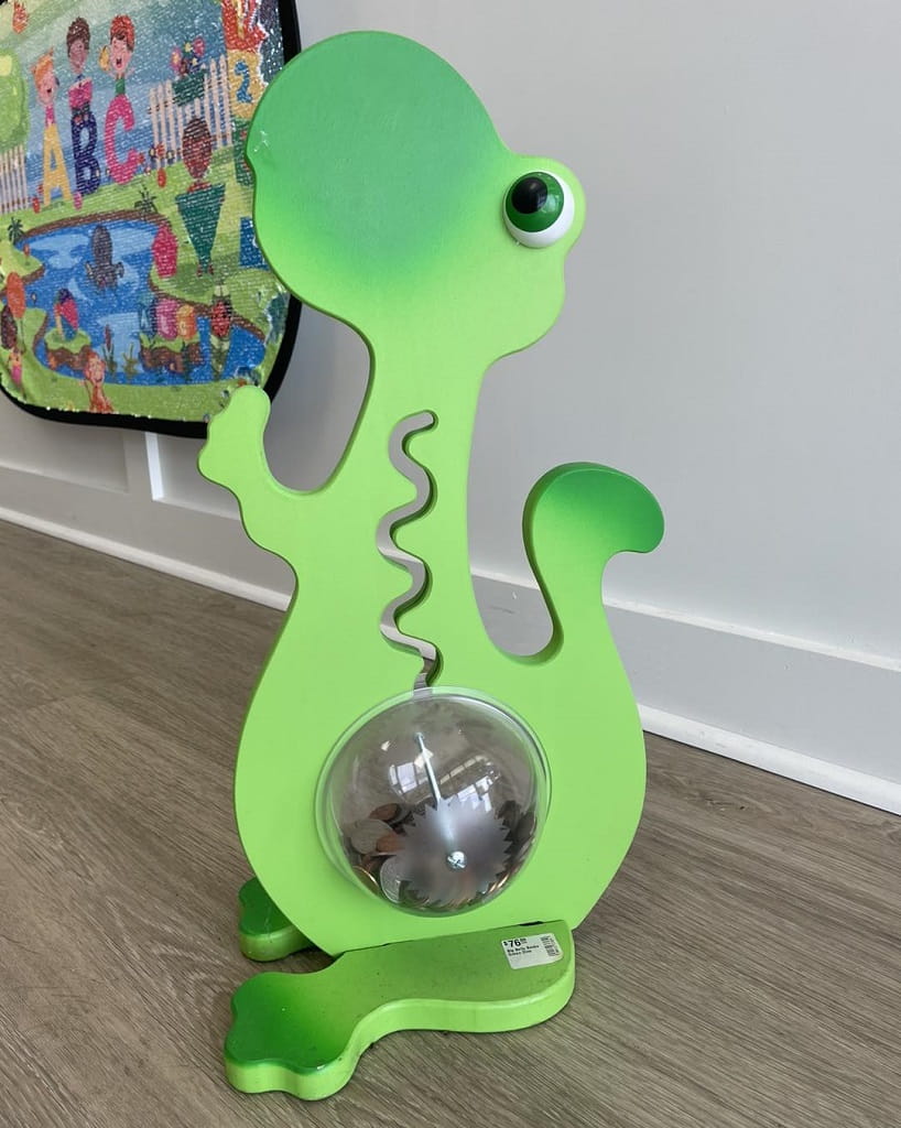 Laser Cut Big Belly Dinosaur Piggy Bank