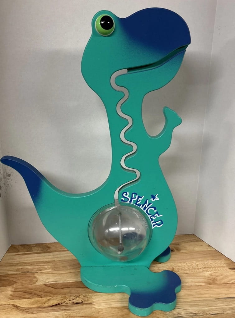 Laser Cut Big Belly Dinosaur Piggy Bank