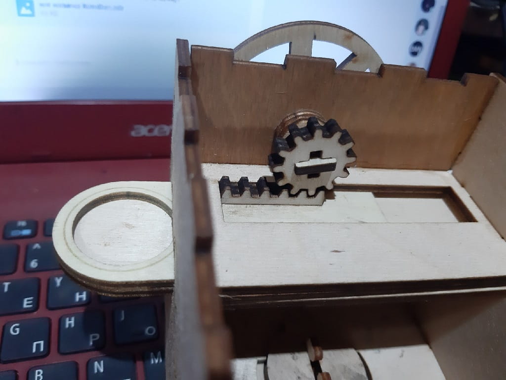 Laser Cut Cat Mechanical Coin Bank