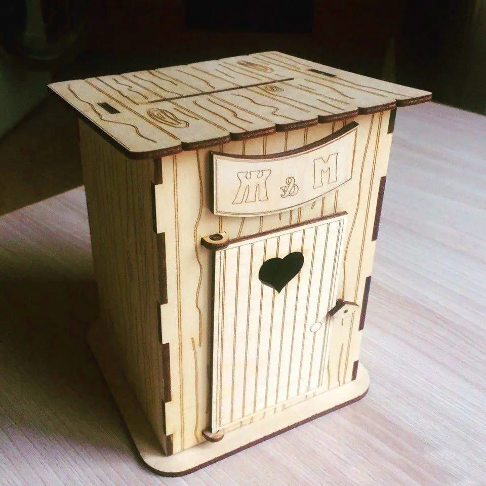 Laser Cut Country Toilet Money Box