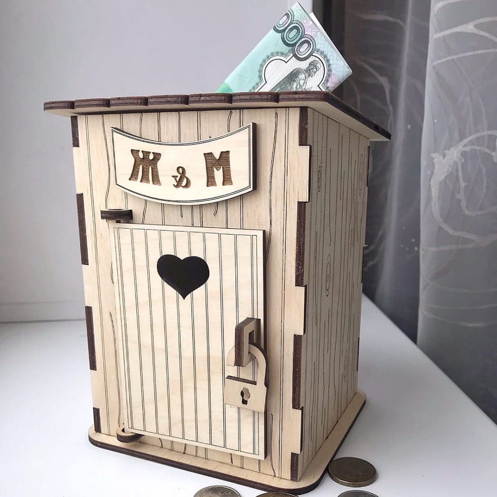 Laser Cut Country Toilet Money Box