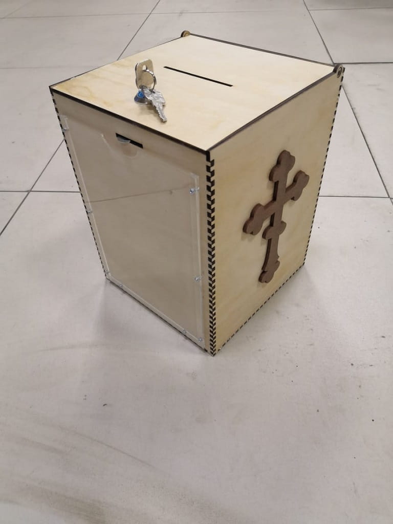 Laser Cut Donation Drop Box