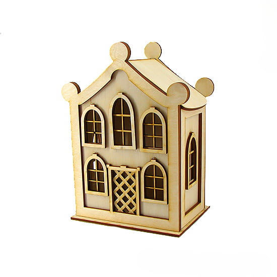Laser Cut House Piggy Bank for Kids