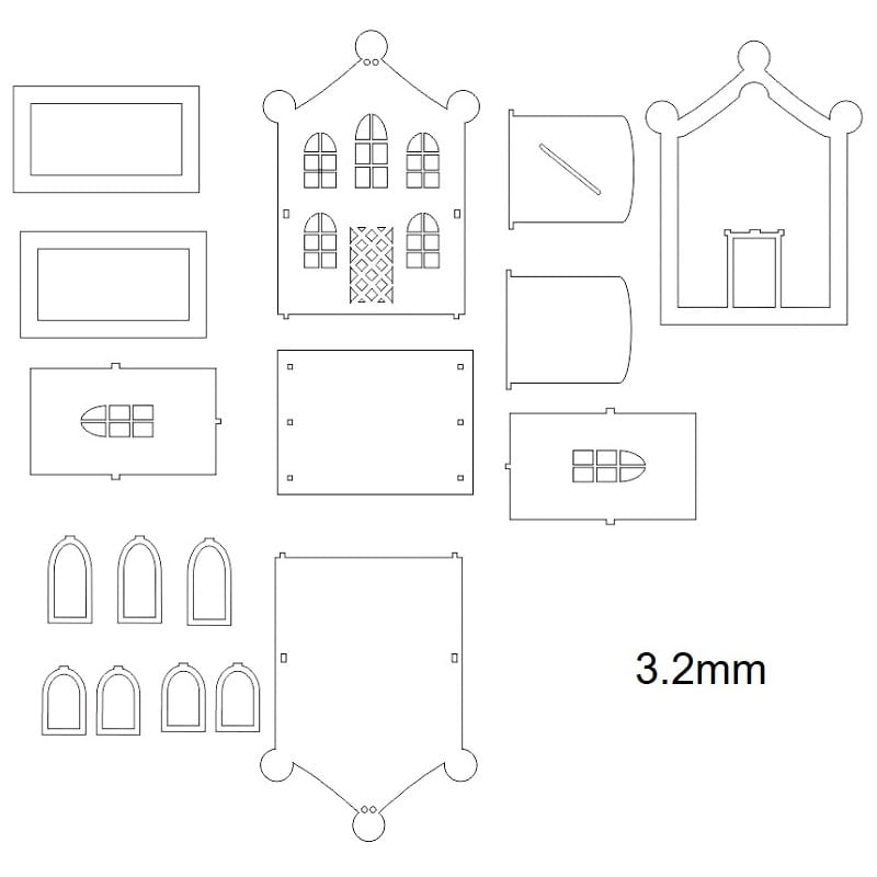 Laser Cut House Piggy Bank for Kids