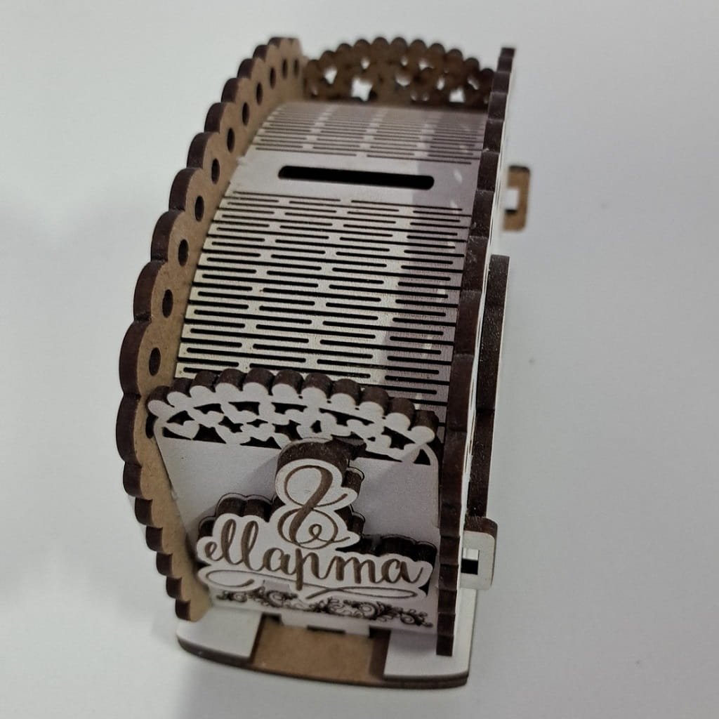 Laser Cut Money Box for Women Day