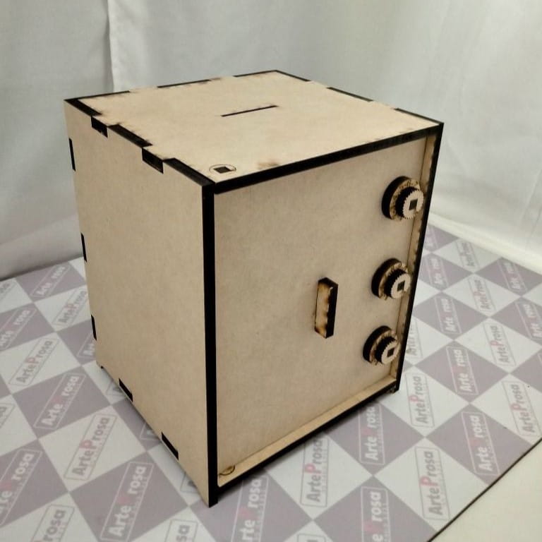 Laser Cut Money Safe Box for Kids