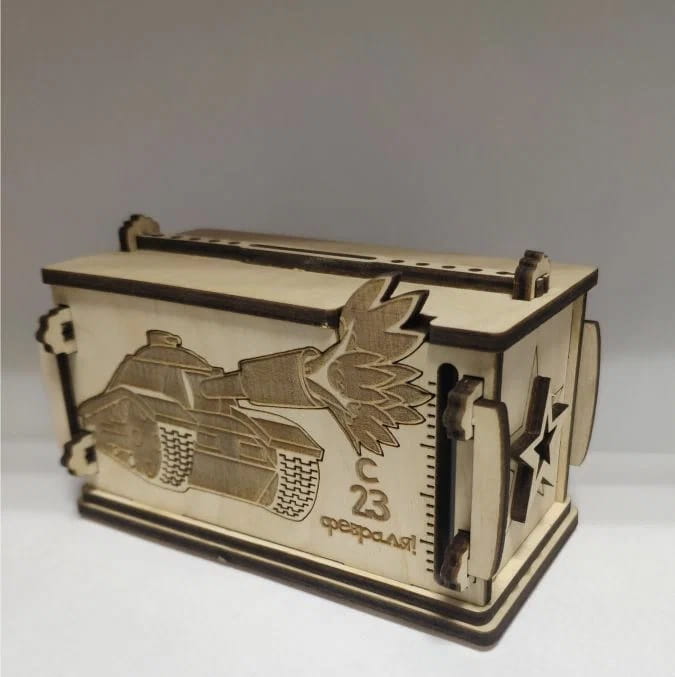 Laser Cut October Revolution Day Money Saving Box