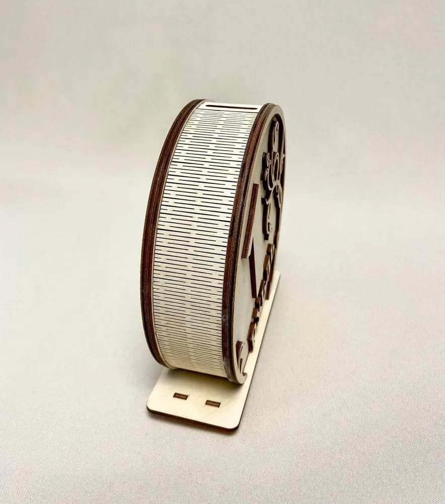Laser Cut One Ruble Coin Money Saving Box