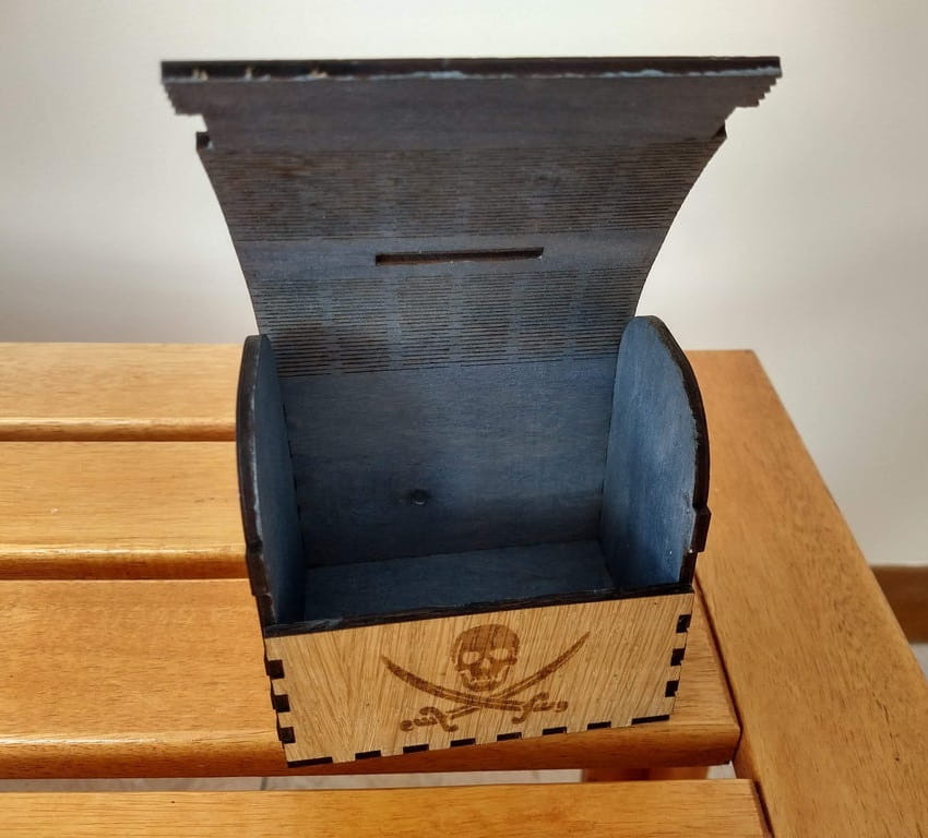 Laser Cut Treasure Chest Money Box Pirate Money Box