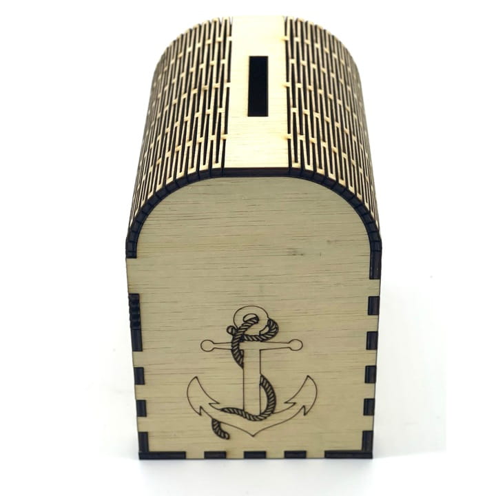 Laser Cut Treasure Chest Money Box Pirate Money Box