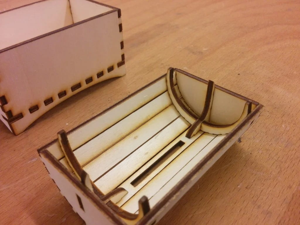 Laser Cut Treasure Chest Piggy Bank